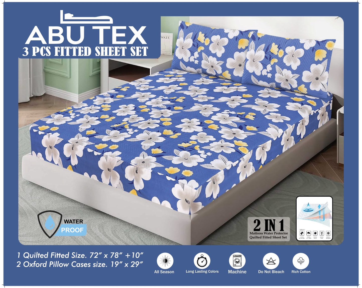 Waterproof+fittedbedsheet
