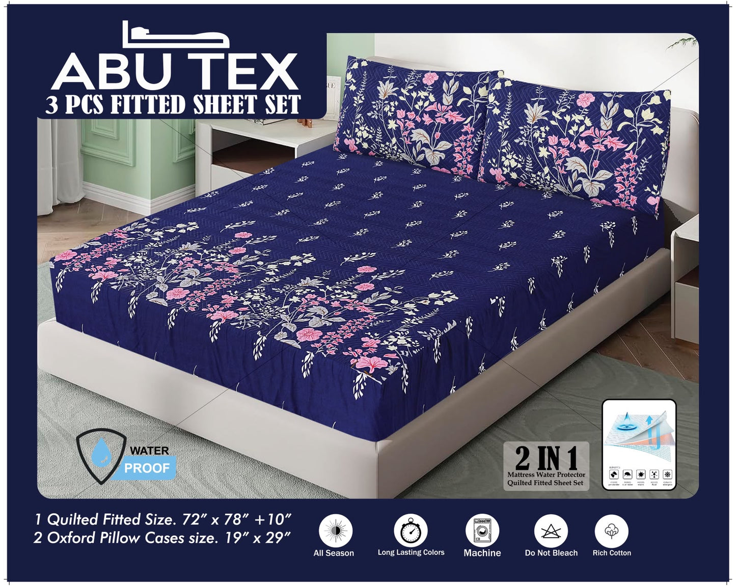 Waterproof+fittedbedsheet