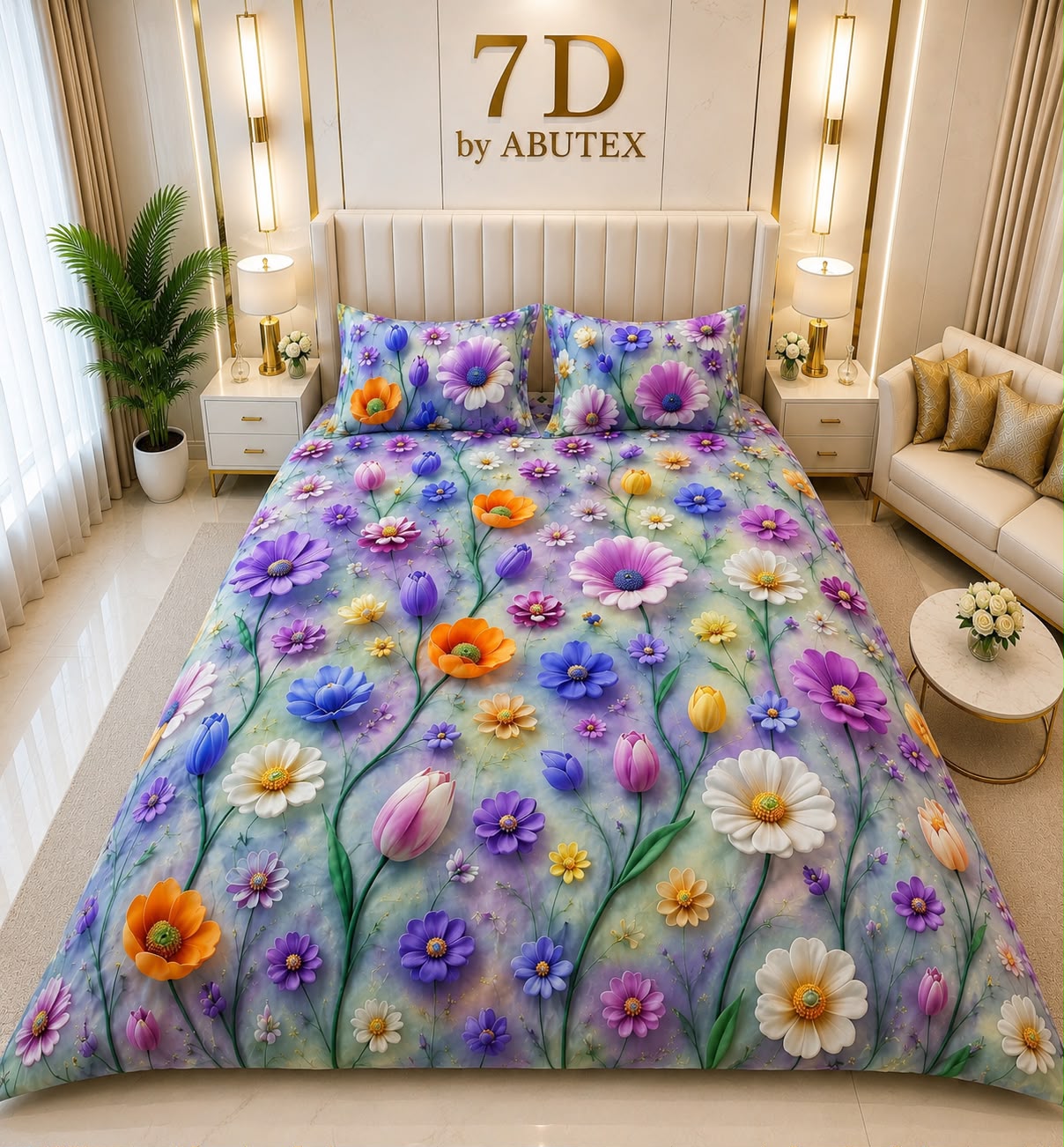 7D Luxury bedsheet