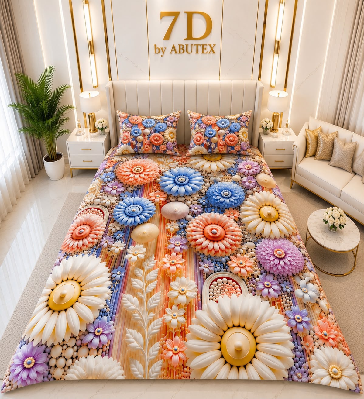 7D Luxury bedsheet